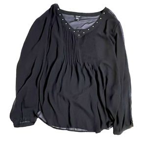 Torrid long sleeve sheer top